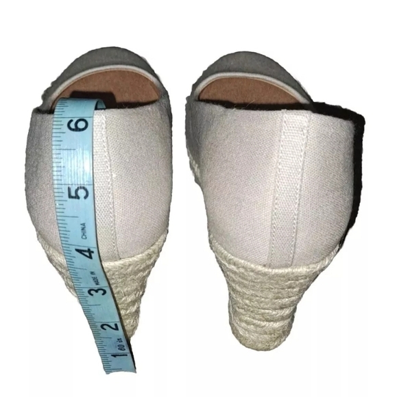 J Crew Women's Size 9 Beige Wedge Heel Shoe SB6#11 - Picture 6 of 7